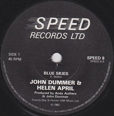 John Dummer & Helen April - Blue Skies (7'', Single)