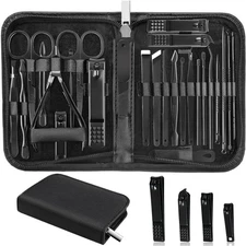 Manicure Set Professional Nail Clipper Kit-26 Pieces Stainless Steel Manicure...