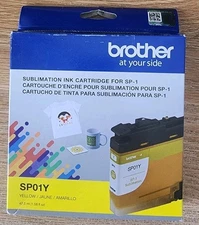 GENUINE Brother SP01Y Sublimation Ink Cartridge for SP-1 Yellow Expires 11/2025