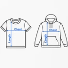 Hoodie Size Guide (Chest / Length / Shoulder / Sleeve)