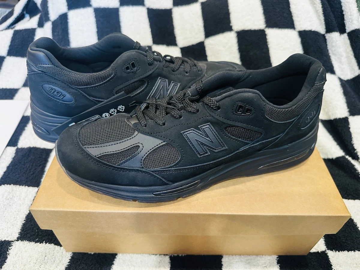 New Balance Stone Island x 991v2 Made in England Black for Sale