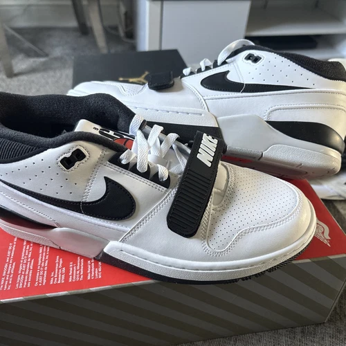 NIKE AAF88 SP Regno Unito taglia 8 euro 42 5 bella vista in nero bianco originale autentica