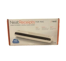 Neat Receipts Mobile Scanner and Digital Filing System for Mac New Open Box