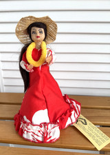 Vintage Makaleka Hawaiian Girl 7" Figure ~ Made in Hawaii ~ Tiki Bar Lea