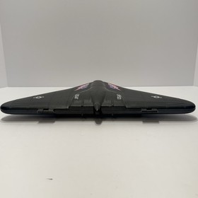 1989 Micro Machines Black Grey Stealth Bomber Carring Case w/ 19 Aircraft Toys