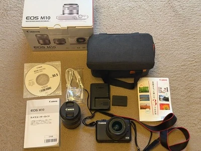 Canon EOS M10 Mirrorless Camera Double Lens Set Tested Excellent Condition - Image 1 of 4
