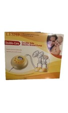 Leshp Double Side Electric Breast Pump LCD Screen,Rechargable, Low Noise,