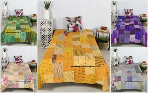 Grand Plaid Marocain Artisanal, Soie Végétale Et Coton, 280x180 Cm