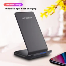 30W Wireless Fast Charger Charging Stand For Apple iPhone 16 15 Samsung S25 Edge