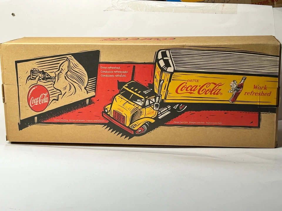 Ertl 1/25 Scale Diecast 1954 GMC Coca Cola Semi with Great Dane Trailer with Box - Image 3 of 4