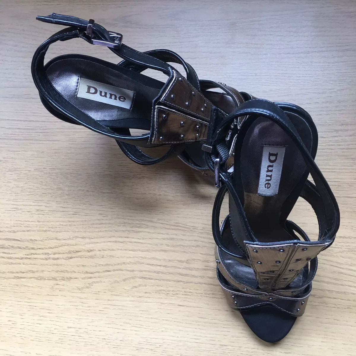 Dune black shop strappy sandals