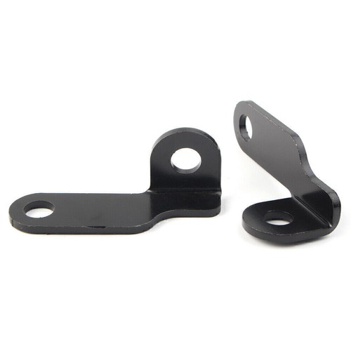 For Harley 2X Motorcycle Black Fork Clamp Turn Signal Light Mount Bracket - Picture 5 of 9
