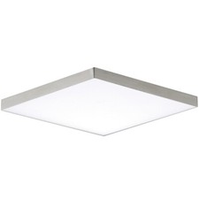 Maxim Lighting Trim 10.5" 20W LED 1-Light Flush Mount, Satin Nickel - 57669WTSN