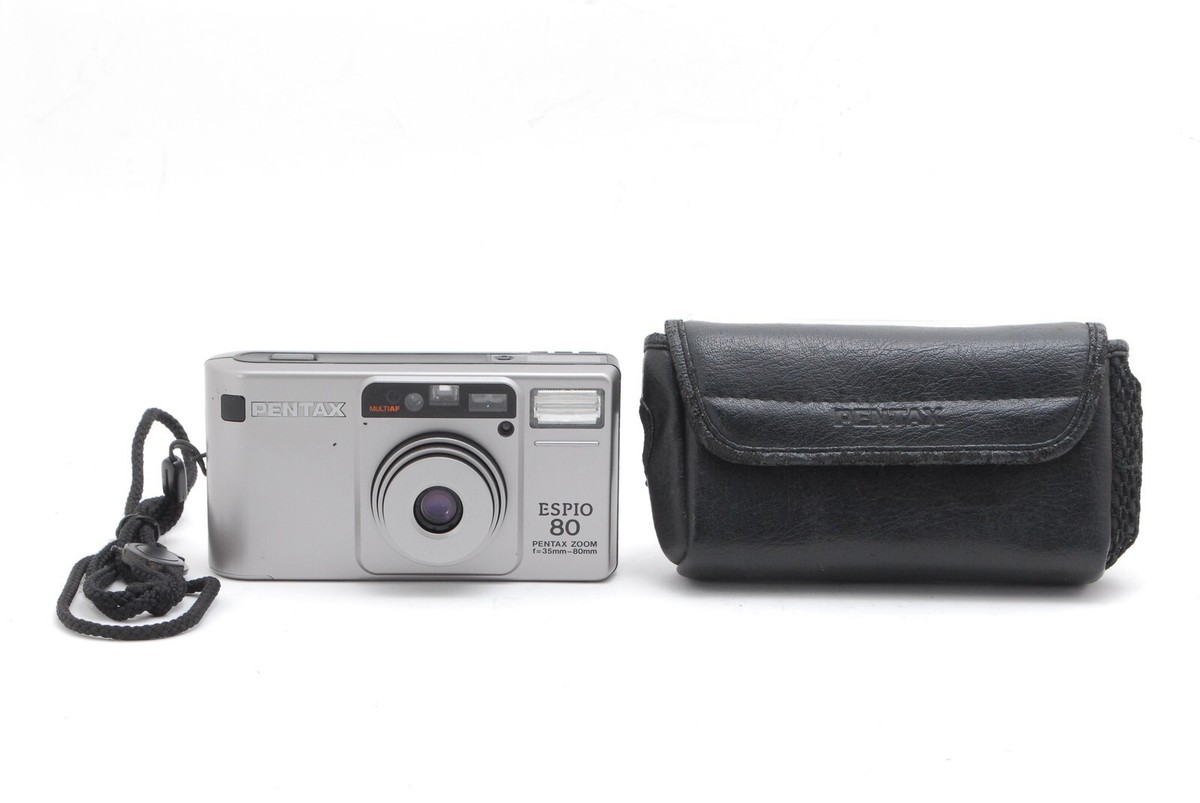 N MINT ] Pentax ESPIO 80 ZOOM AF Silver Point & Shoot 35mm