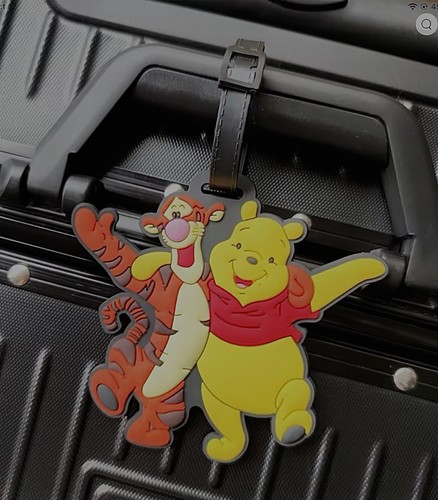 WINNIE THE POOH & TIGGER Bolsa de Viaje Grande ETIQUETA Silicona Resistente PVC ¡NUEVO! - Imagen 3 de 3