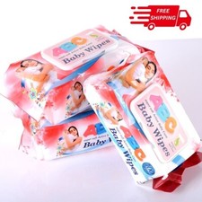 "100 Thickened Pearl Pattern Baby Wipes - Gentle and Absorbent"