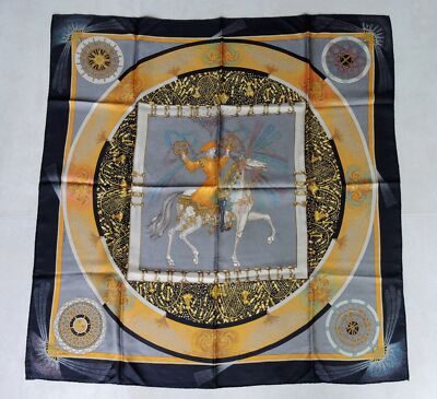 Hermes - Seidentuch - Feux D'Artifice - von Duchene Michel - 90 x 90 cm 