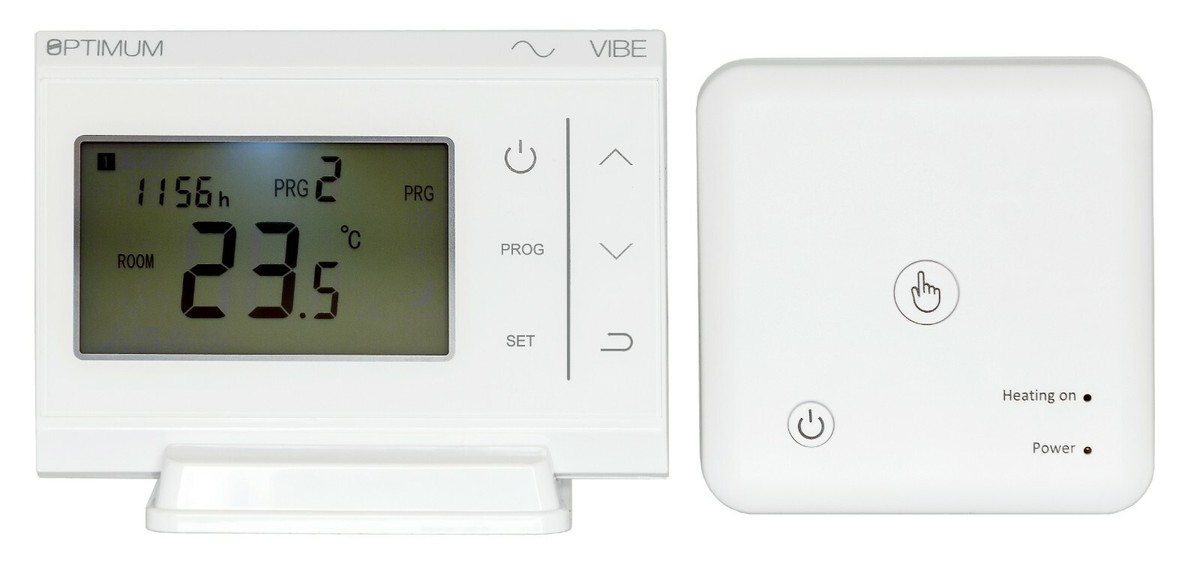 Optimum Vibe RF Digital Programmable Room Thermostat Wireless Boiler Plus |  eBay