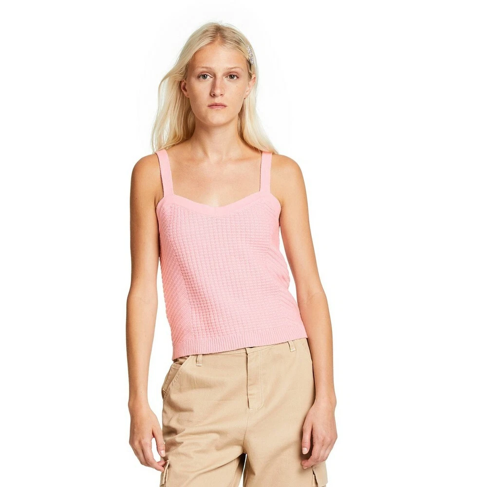 Pink sweater tank cheap
