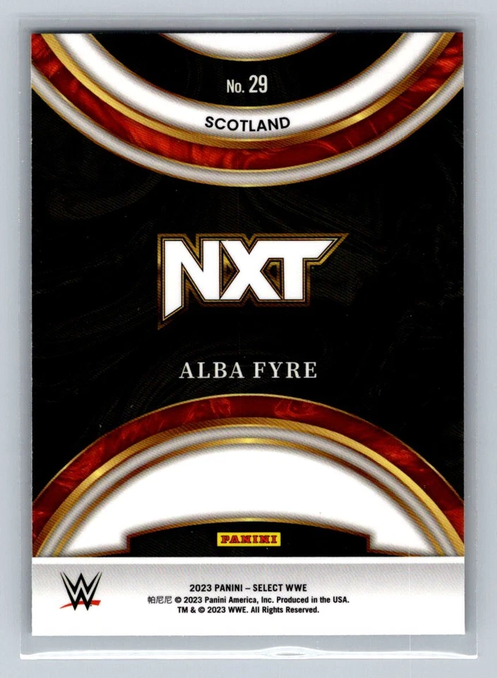 2023 Panini Select WWE #29 Alba Fyre Global Icons - Image 2 of 2