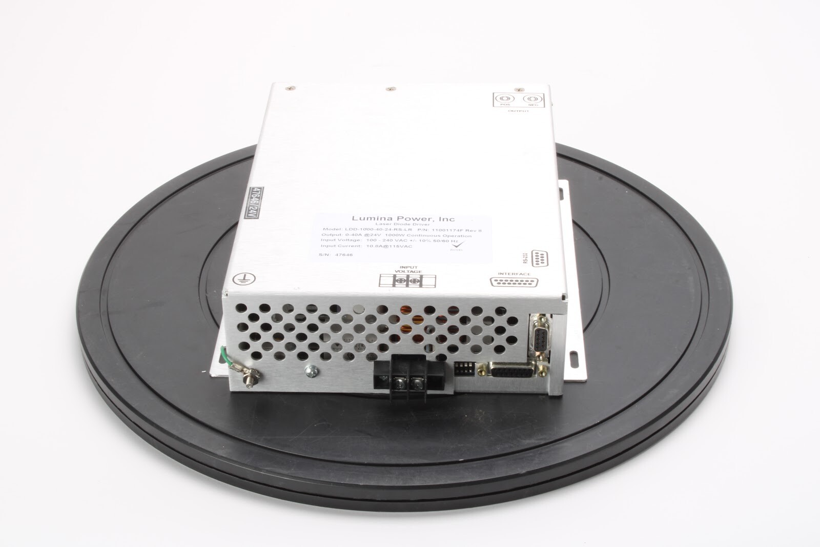 Lumina Power LDD-1000-40-24-RS-LR Laser Diode Driver P/N 11001174F Rev 8
