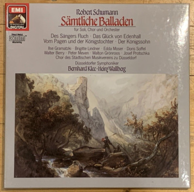 Signed by ANDREAS SCHMIDT Schumann Complete Ballads KLEE WALLBERG EMI 2LP Box NM