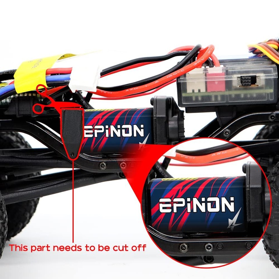 EPINON 050 66T Brushed Motor with Metal Mount for AXIAL SCX24 Motor