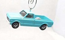 1968 Chevy C10 Pickup Truck Blue Christmas Ornament
