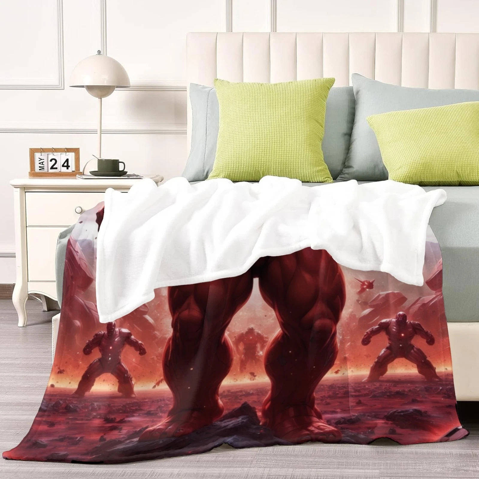 Red Hulk Flannel Blanket Soft Sofa Bed Couch Throw Birthday Gift