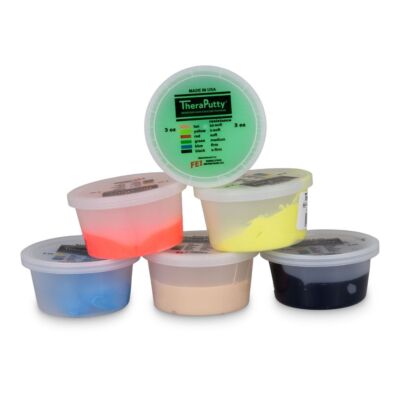 TheraPutty  | Therapieknete | Knetmasse | Standard, 85g, 6er Set
