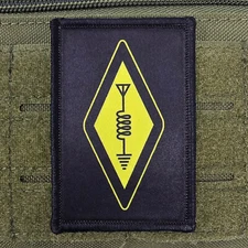 Ham Radio Patch Amature Moral Tactical Military Army USA Flag Hook & Loop