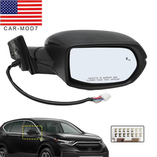 Right Side Folding Mirror w/ Power Adjust Blind Spot Heated for Honda CR-V 17-22