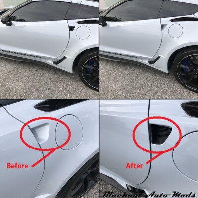 Corvette C7 Stingray Carbon Fiber Door Release Scratch Protector 2014-2019 Model