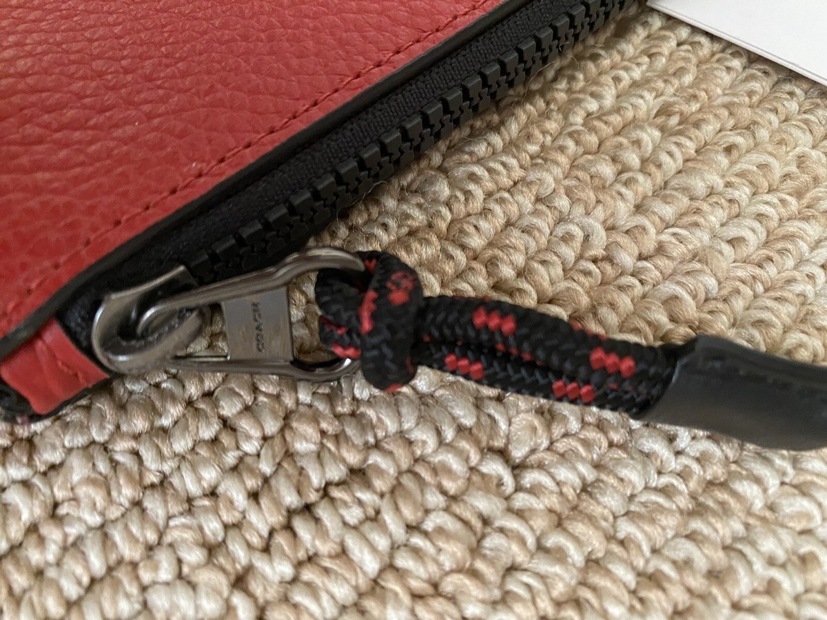 COACH X GUANG YU LIMITED EDITION REXY RED LEATHER LARGE ZIP