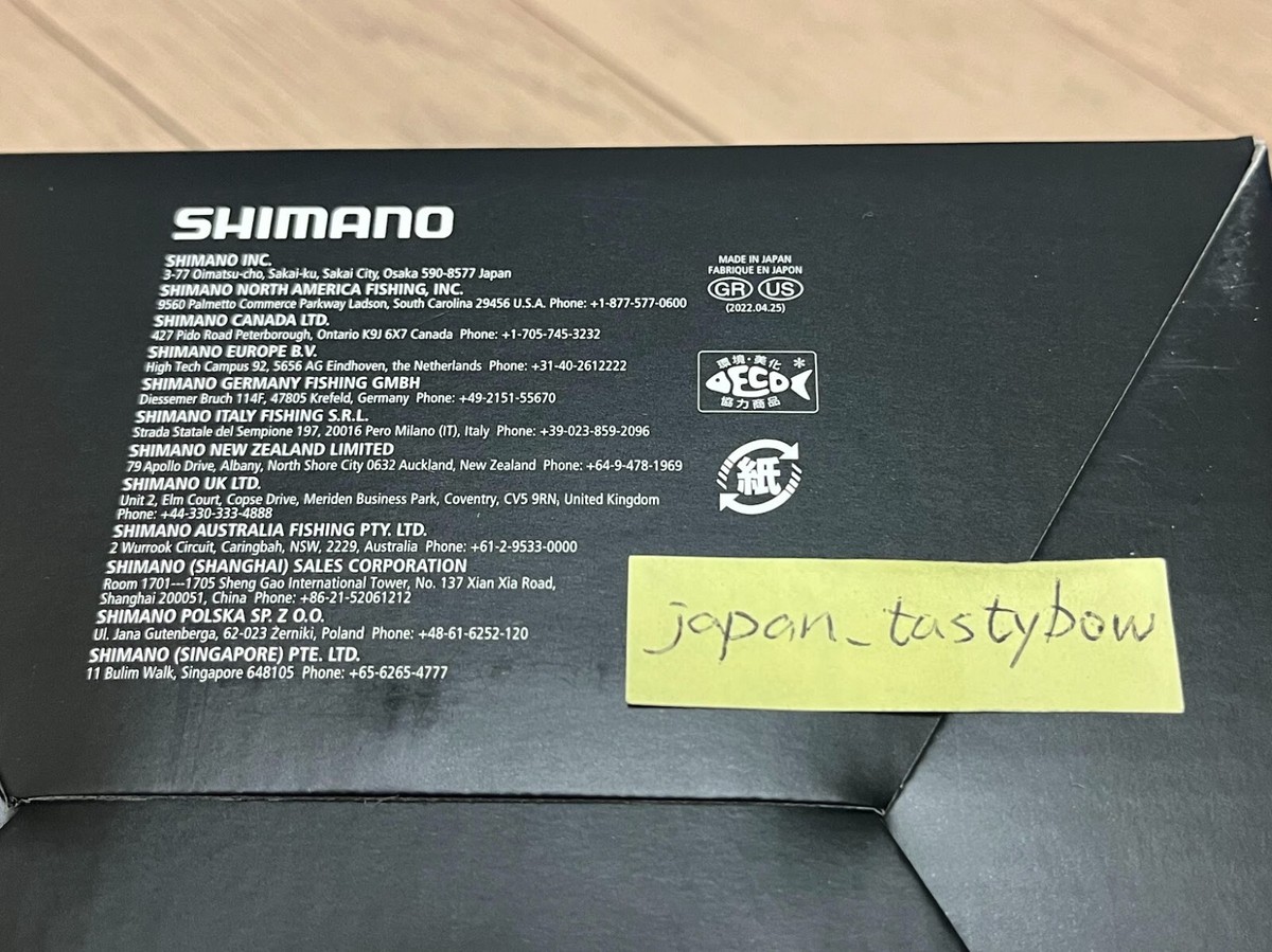 Shimano 20 STELLA SW 6000-XG Spinning Reel Fishing Made in Japan