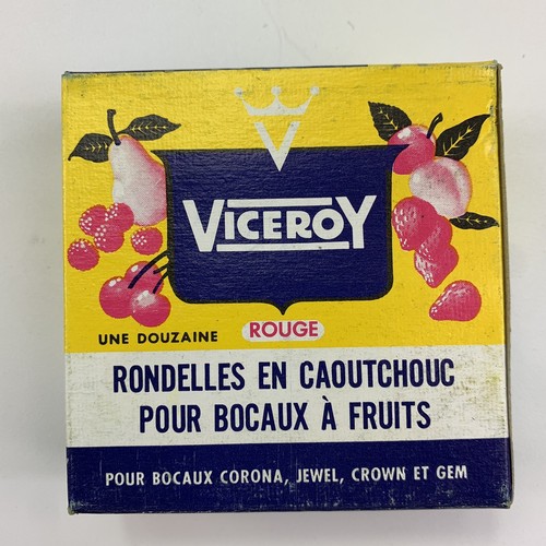 Vintage Viceroy Rubber Fruit Jar Rings For Corona Jewel Crown Gem Jars Red NOS - 第 4/6 張圖片