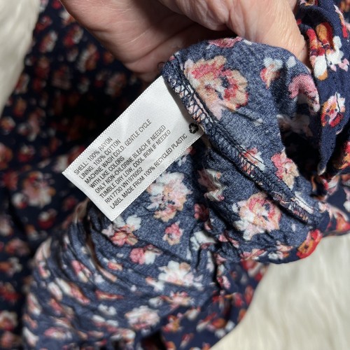 Xhilaration Juniors Girls sun dress size large blue floral print - Picture 8 of 11