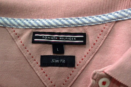 Tommy Hilfiger Polo Donna Taglia L Maglietta Rosa Estiva Cotone Maglia T-shirt - Foto 10 di 11