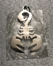 Laser Cut Stainless Steel Scorpion Pendant Charm