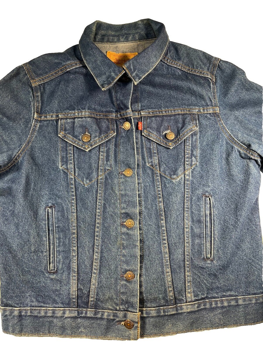 ジャケット・アウター VINTAGE Levi's 76581-0214 DENIM JACKET VTG 90s Levi's Dark Blue Denim Jacket 76581-0214 Made in USA