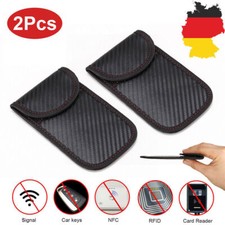 2x Autoschlüssel Tasche Keyless Go Tasche Datenschutz Schutz RFID Funk Blocker