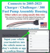 fits 5 Wire 05-23 Charger 300 Fuel Pump Housing Assembly Connector Plug Wiring