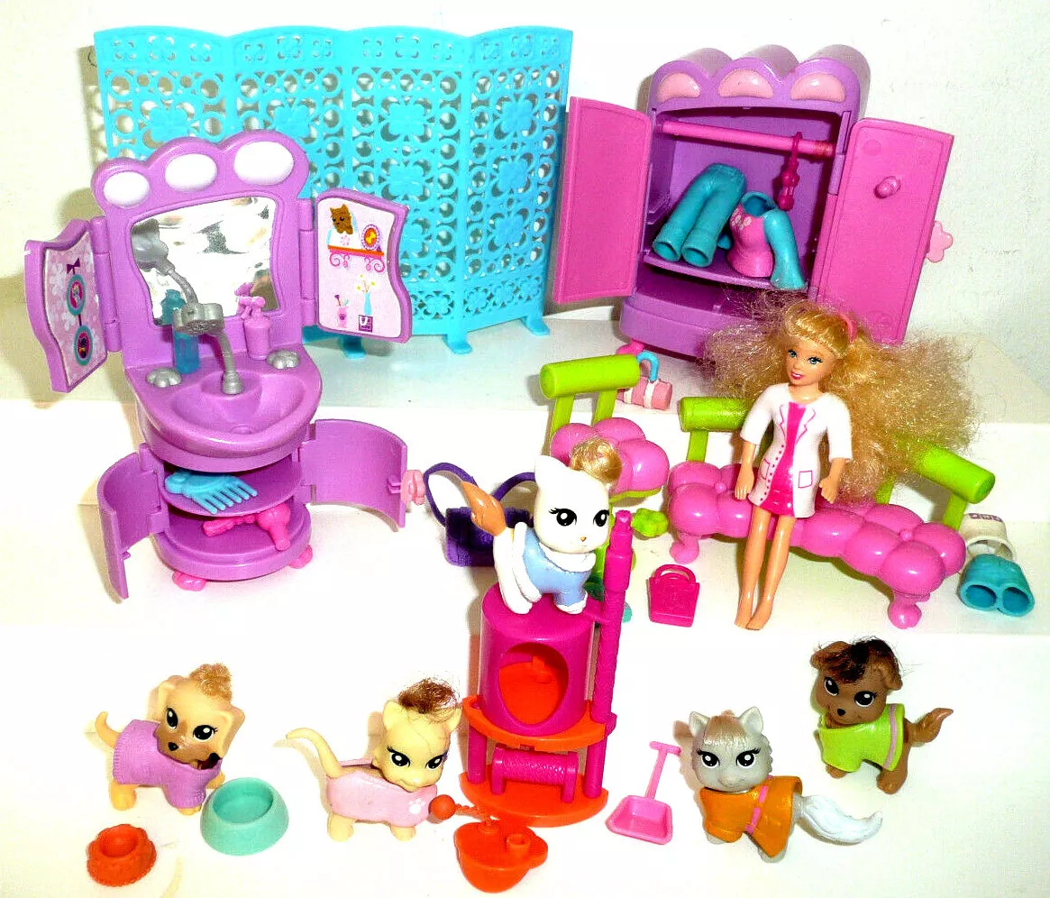 Spa/salão De Beleza E Pet Shop Da Polly Pocket C/ Acessórios