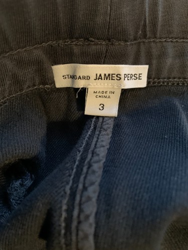 James Perse Pants Men's Large Black Standard Drawstring Sweatpants Size 3 - Picture 7 of 7