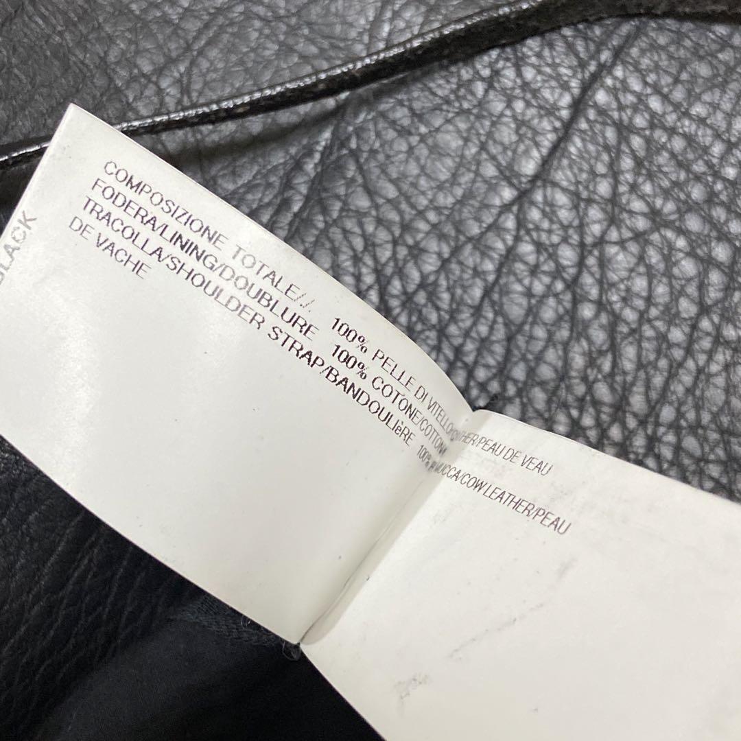 ショルダーバッグ RICK OWENS RECTANGULAR BLACK LEATHER BAG Rick Owens All Leather Shoulder Bag - Black Unisex, Stylish
