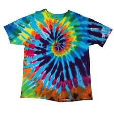Vtg Single Stitch Tie Dye T Shirt Hanes Heavyweight Adult Mens XL EUC Hippie