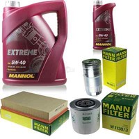MANN-FILTER Inspektionspaket 6L Mannol Extreme 5W-40 FüR Volvo S80 I 2.5 Tdi