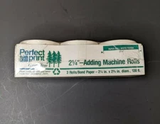 Perfect Print Adding Machine Paper Rolls by Green Tree 2 1/4" x 2 3/4" x130'