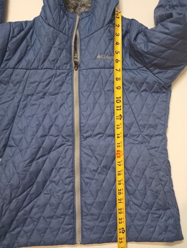Columbia Coat Big Girls XL Sherpa Lined Quilted Hooded Winter Bella Jacket - Picture 7 of 8