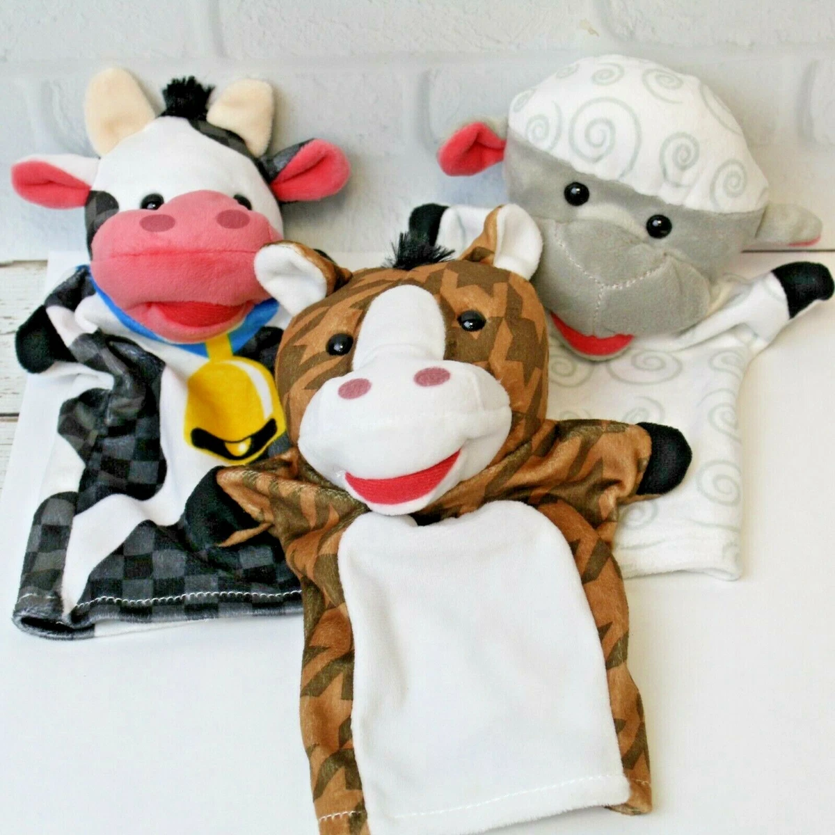 Melissa & doug farm friends hand puppets sale